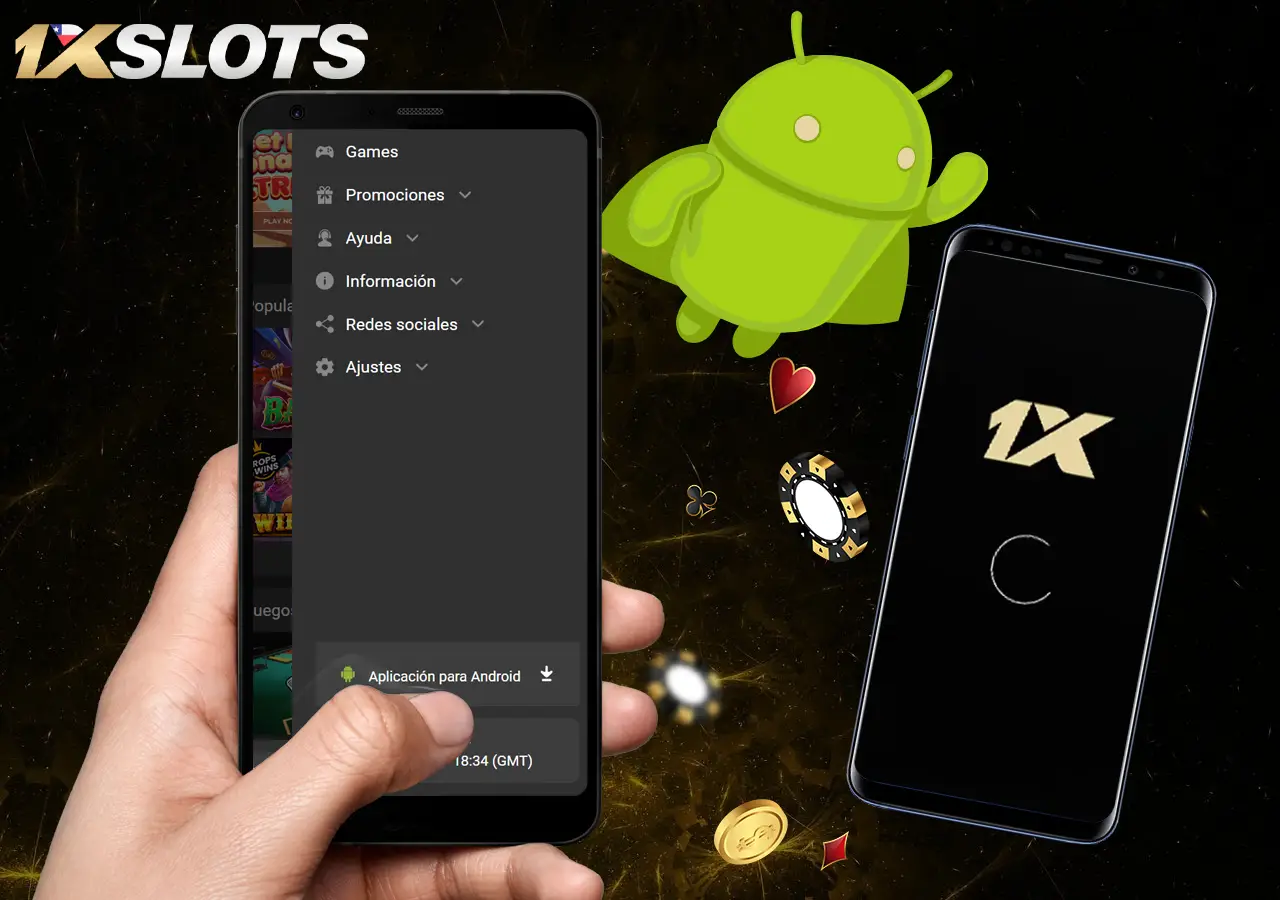 Cómo instalar la aplicación móvil 1xSlots en Android