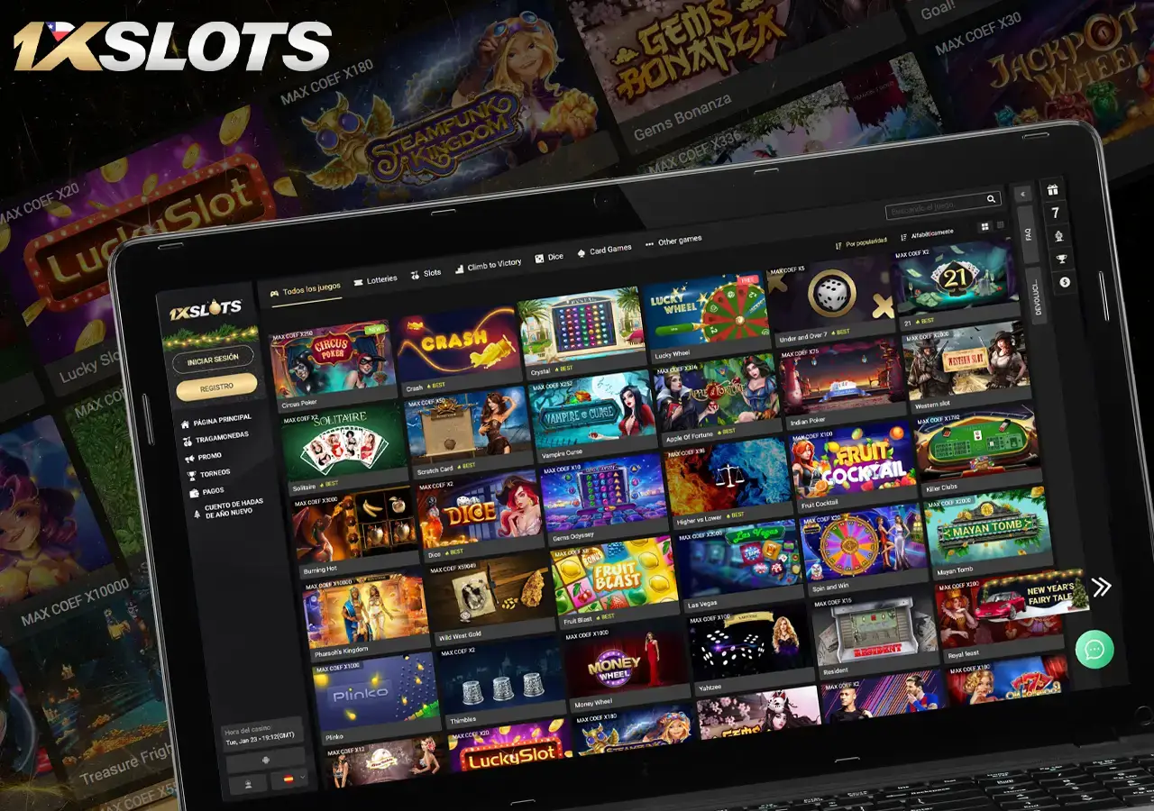 Más de 10.000 juegos en 1xSlots Casino